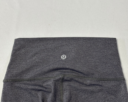 Lululemon Dark Grey High-Rise Cropped Leggings