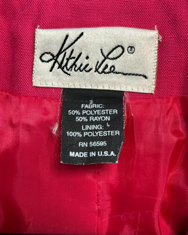 Kathie Lee Vintage Pink Single-Button Blazer