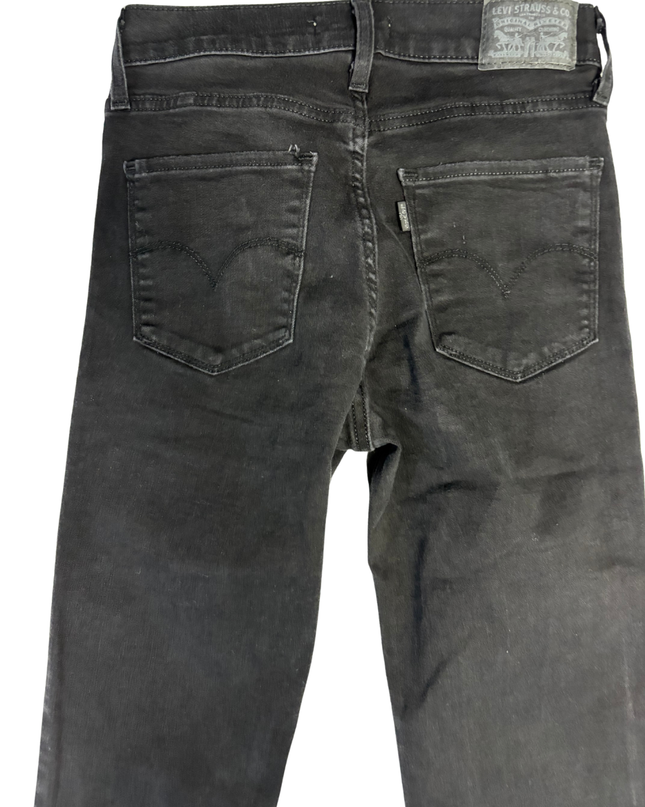 Levi's 724 Black High Rise Straight Leg Jeans