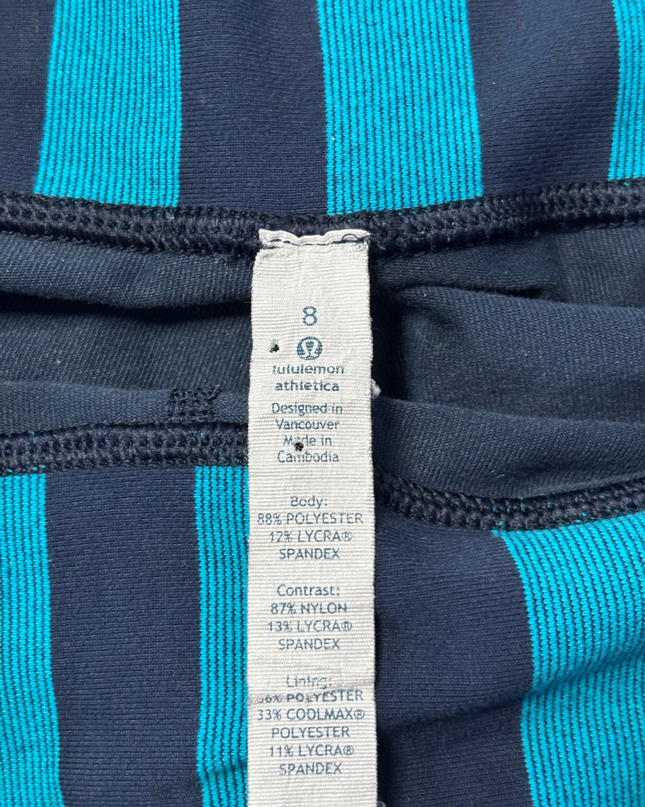 Lululemon Navy Blue Patterned Active Leggings