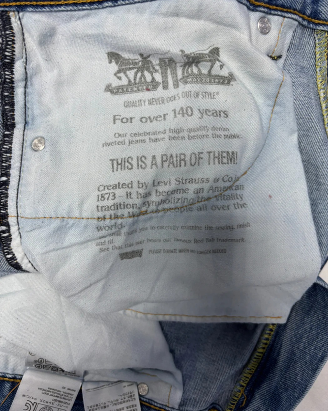 Levi's Blue 505 Regular Fit Straight Leg Jeans