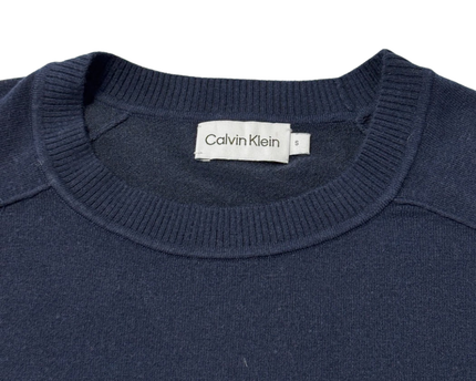 Calvin Klein Men's Classic Navy Blue Crewneck Knit Sweater