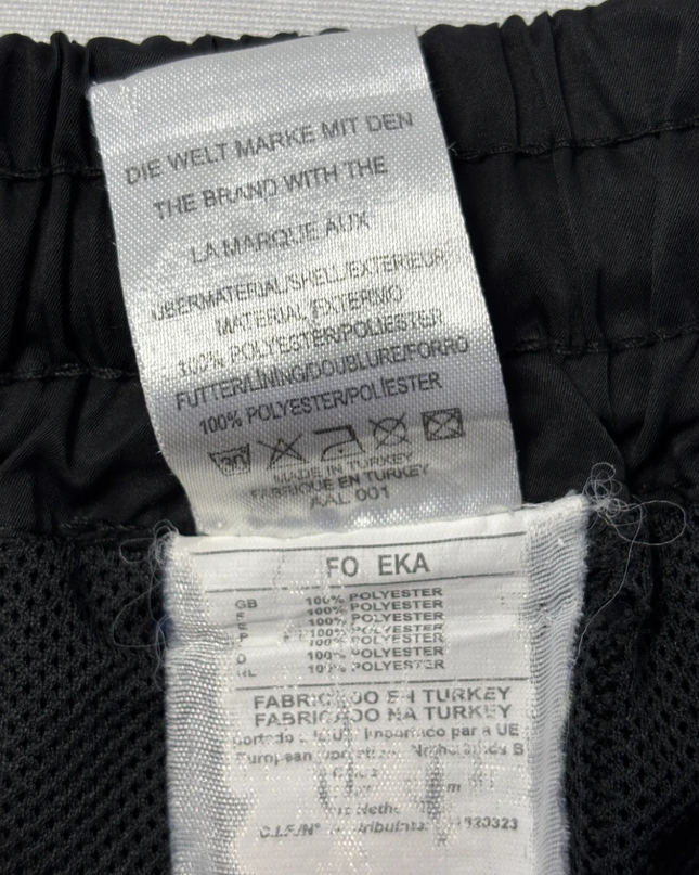 Nike Black Athletic Sports Shorts with Neon Trim
