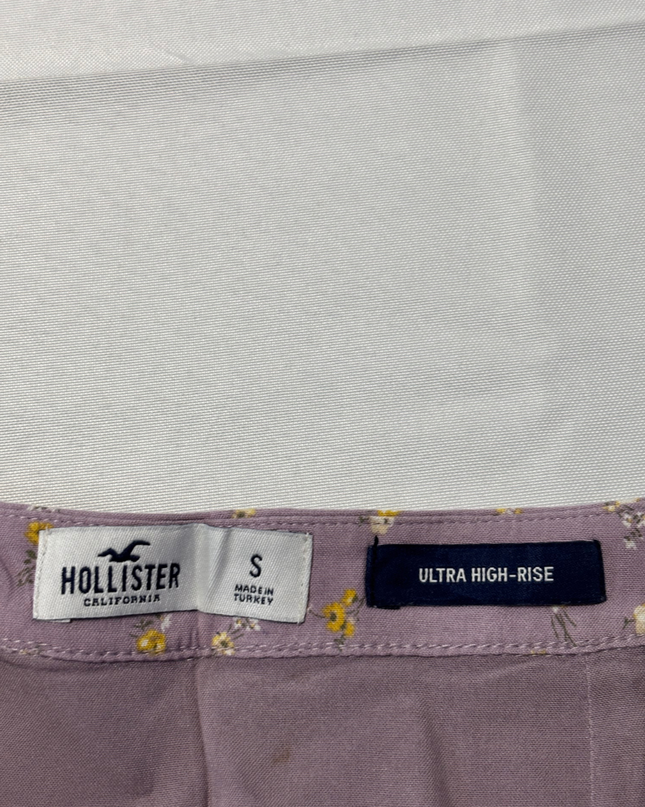 Hollister Purple Floral Ultra High-Rise Mini Skirt