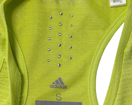 Adidas Neon Yellow Climachill Energy Running Tank Top
