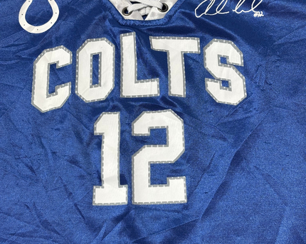 NFL Team Apparel Blue Indianapolis Colts Lace-Up Women's Jersey