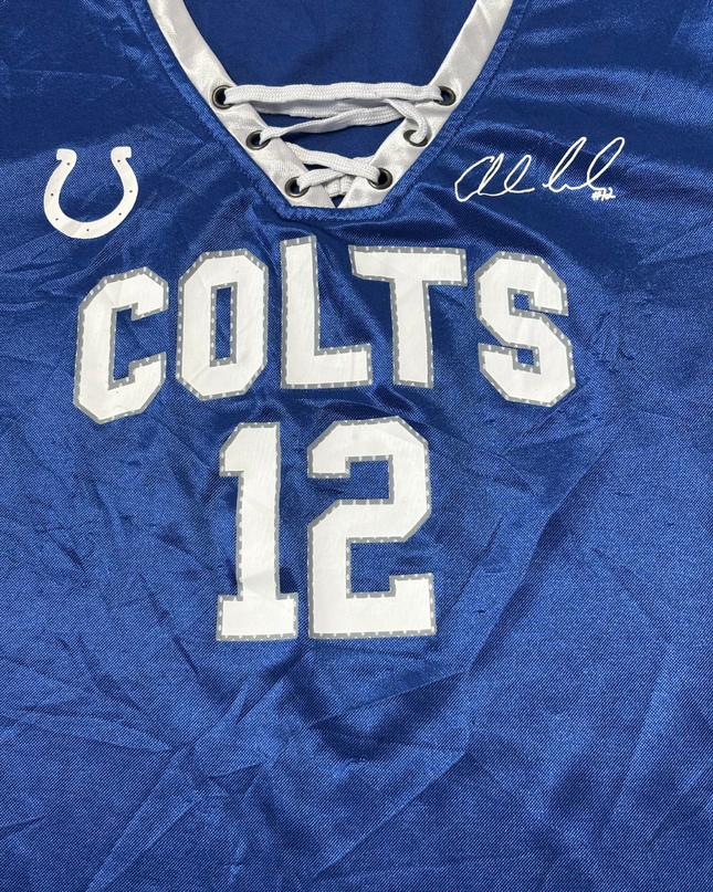 NFL Team Apparel Blue Indianapolis Colts Lace-Up Women's Jersey