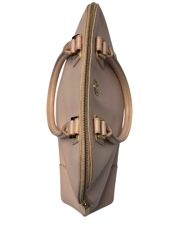 Tory Burch Pink Robinson Dome Satchel Bag