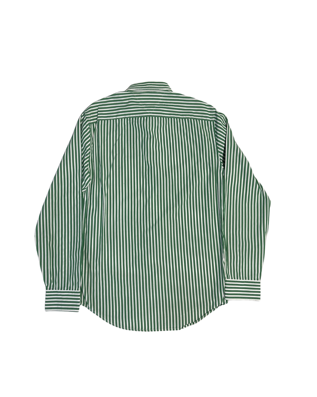 Tommy Hilfiger Green Striped Button-Up Shirt