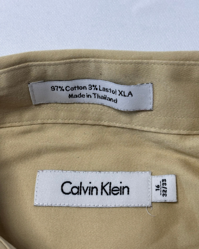 Calvin Klein Tan Men's Long-Sleeve Shirt