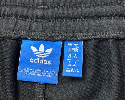 Adidas Black 3-Stripe Trefoil Track Pants