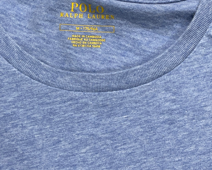 Polo Ralph Lauren Heathered Blue Crew Neck T-Shirt