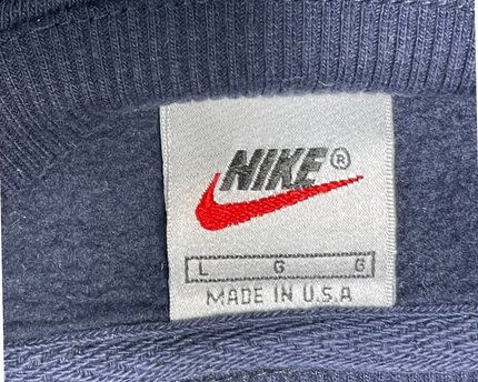 Vintage Nike Navy Embroidered Block Letter Sweatshirt