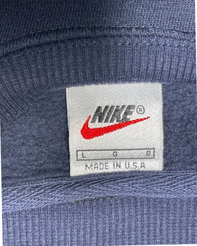 Vintage Nike Navy Embroidered Block Letter Sweatshirt