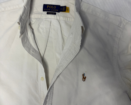 Polo Ralph Lauren White Classic Fit Button-Down Shirt