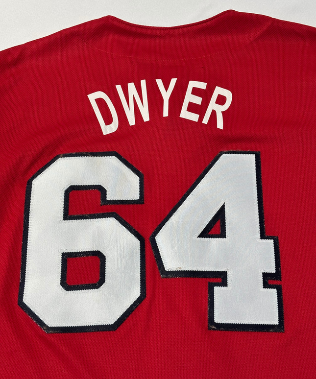 Majestic Red Washington Nationals Dwyer #64 Baseball Jersey