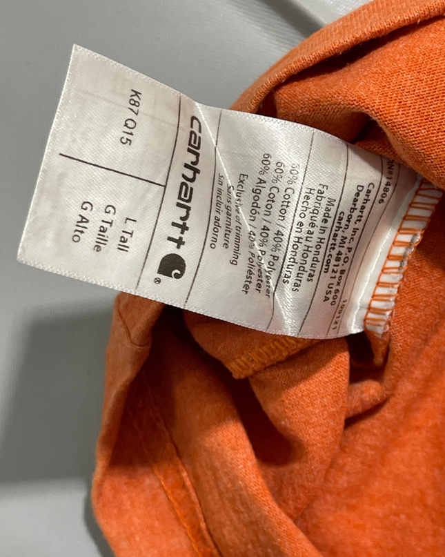Carhartt Orange Loose Fit Pocket T-Shirt