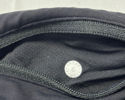 Lululemon Black/White Patterned Performance Running Shorts
