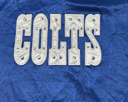 NFL Team Apparel Blue Indianapolis Colts Rhinestone Mesh Jersey