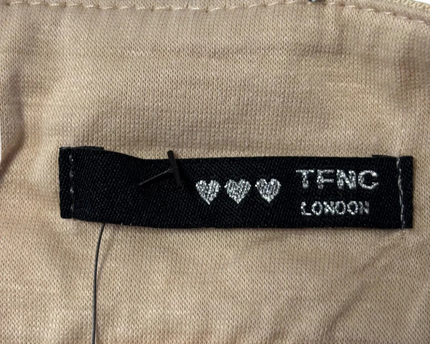 TFNC London Silver and Nude Scallop Sequin Midi Skirt W/TAG