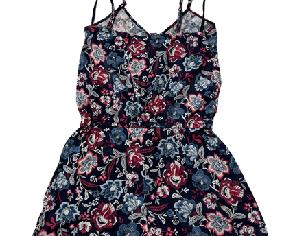 Aéropostale Navy Blue Floral Print Romper