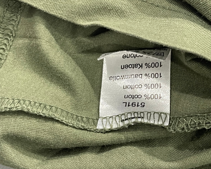 Lacoste Olive Green V-Neck Pima Cotton T-Shirt