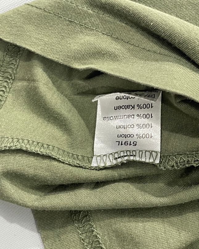 Lacoste Olive Green V-Neck Pima Cotton T-Shirt
