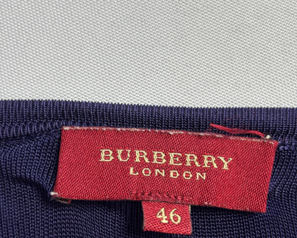 Burberry London Purple Sleeveless Knit Tunic Top