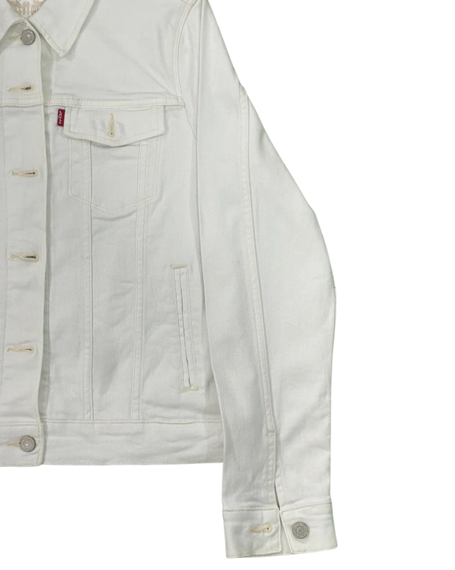 Levi's White Denim Trucker Jacket
