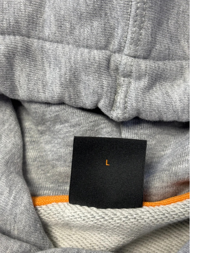 BOSS Grey Multi-Color Logo Appliqué Hoodie