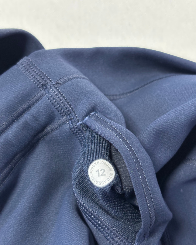 Lululemon Navy Blue Wunder Train High-Rise Athletic Shorts