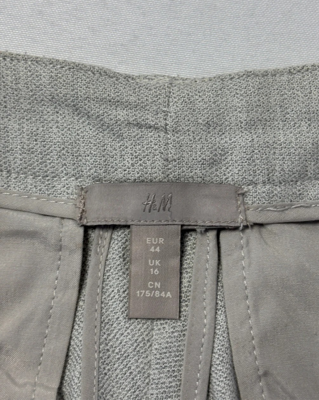 H&M Grey Tailored Ankle Trousers