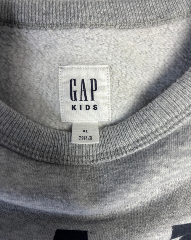Gap Kids Grey Graphic Crewneck Sweatshirt