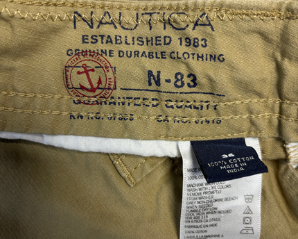Nautica Men's Khaki Cargo Shorts