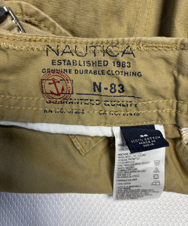Nautica Men's Khaki Cargo Shorts