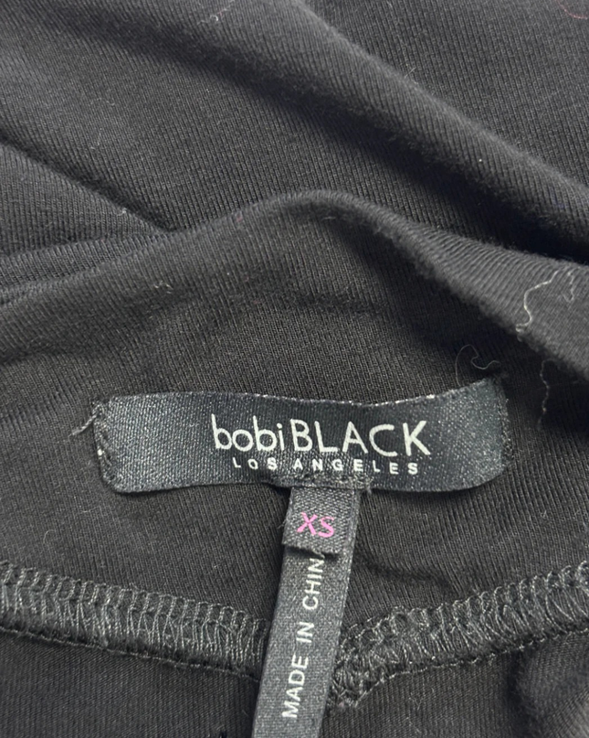 Bobi BLACK Black Ruched Bodycon Mini Dress