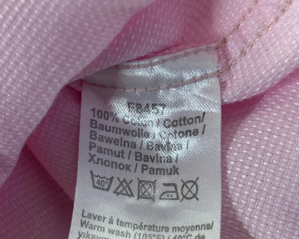 Lacoste Pink Long Sleeve Button-Down Shirt