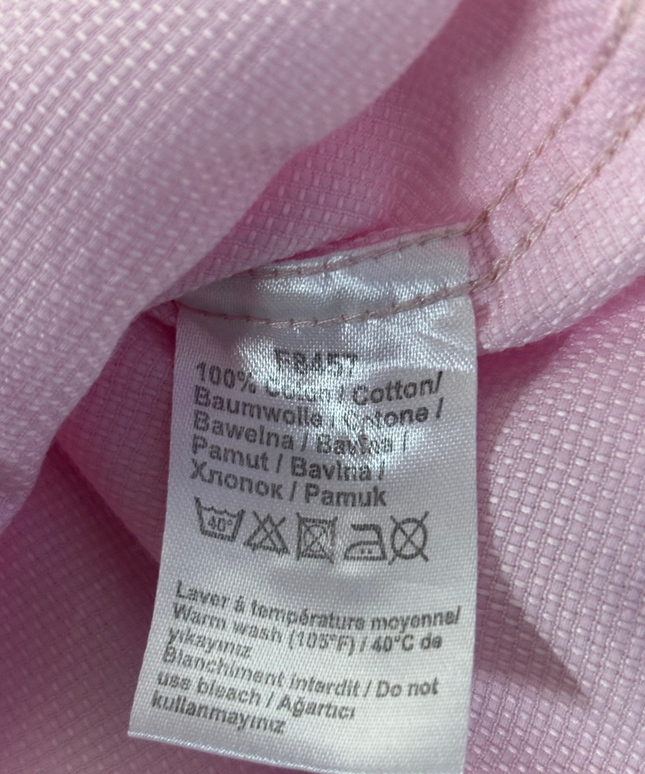 Lacoste Pink Long Sleeve Button-Down Shirt