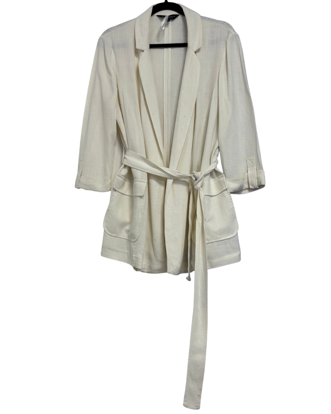 Dorothy Perkins Off-white Belted Blazer