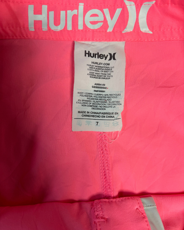 Hurley Vibrant Pink Active Board Shorts