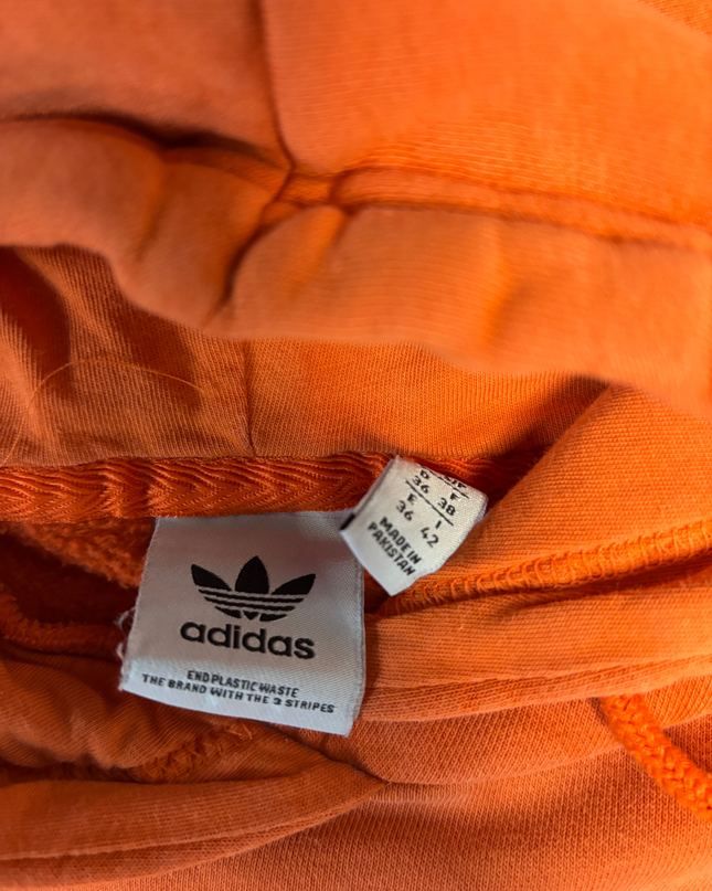Adidas Originals Orange Embroidered Logo Hoodie