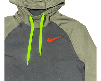 Nike Dark Grey/Olive Green Dri-Fit Activewear Hoodie