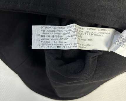 Zara Black Mini Skirt with Flap Pocket Detail