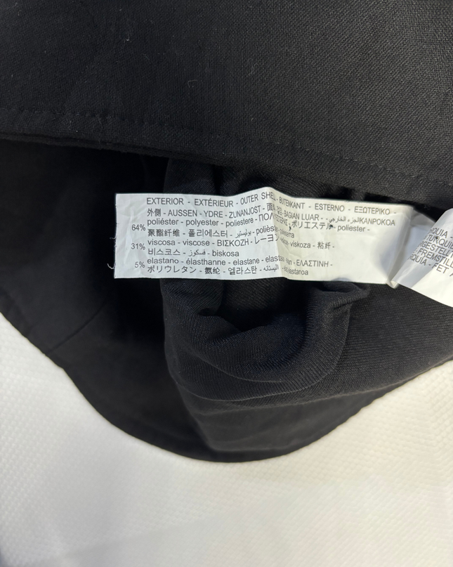 Zara Black Mini Skirt with Flap Pocket Detail