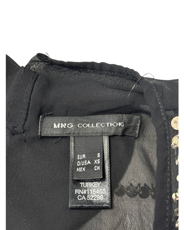 MNG Collection Black Sequin Halter Top W/TAG