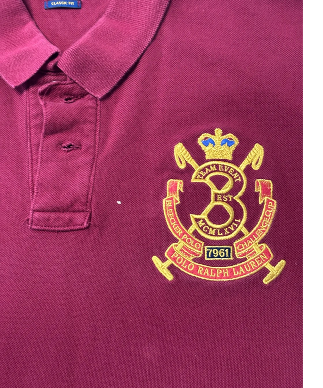 Polo Ralph Lauren Maroon Classic Fit Crest Polo Shirt