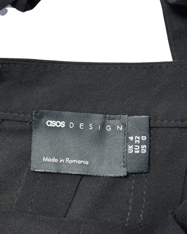 ASOS DESIGN Black Suspender Mini Skirt