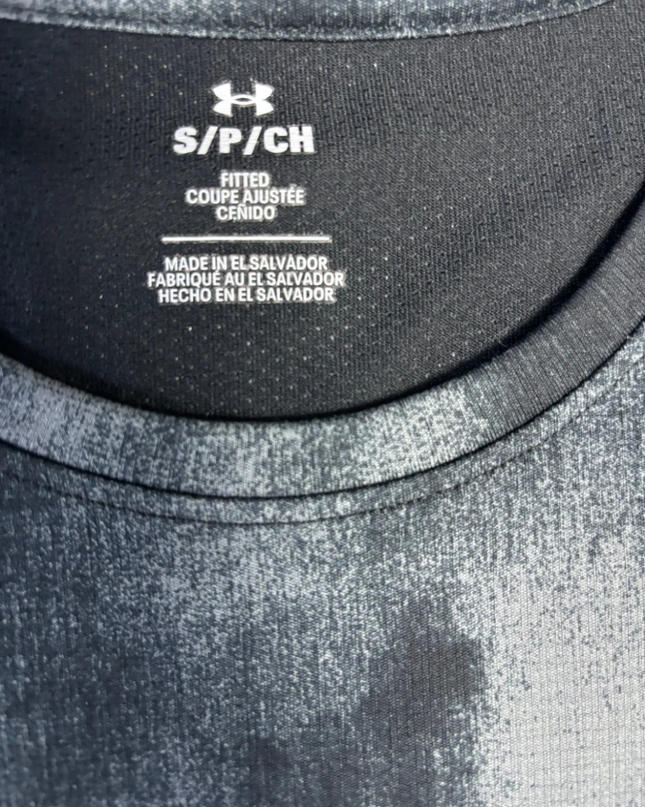 Under Armour Grey Patterned Athletic T-Shirt