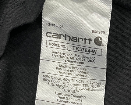 Carhartt Black Graphic Logo Short Sleeve Tee