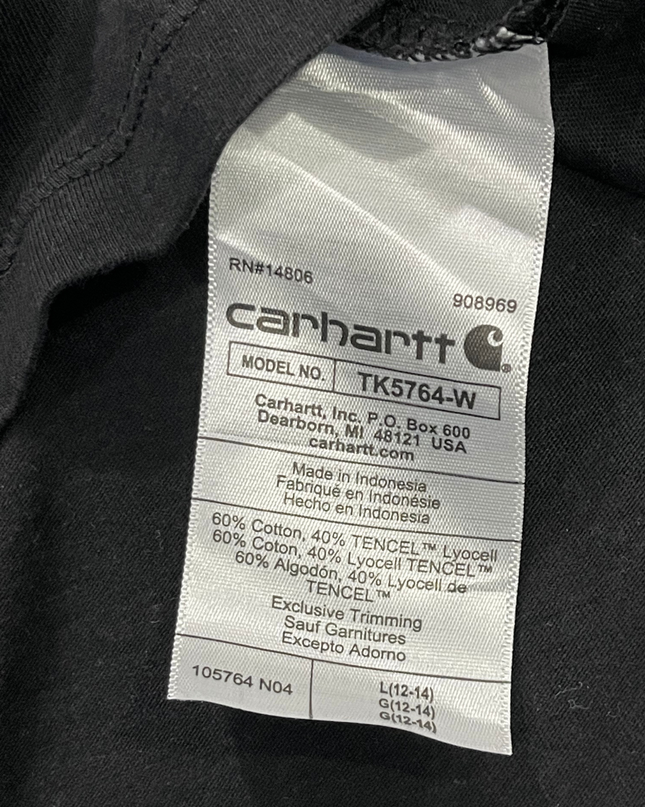 Carhartt Black Graphic Logo Short Sleeve Tee